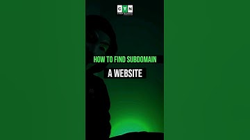 How to find Subdomain #shorts #cybersecurity #cybertech