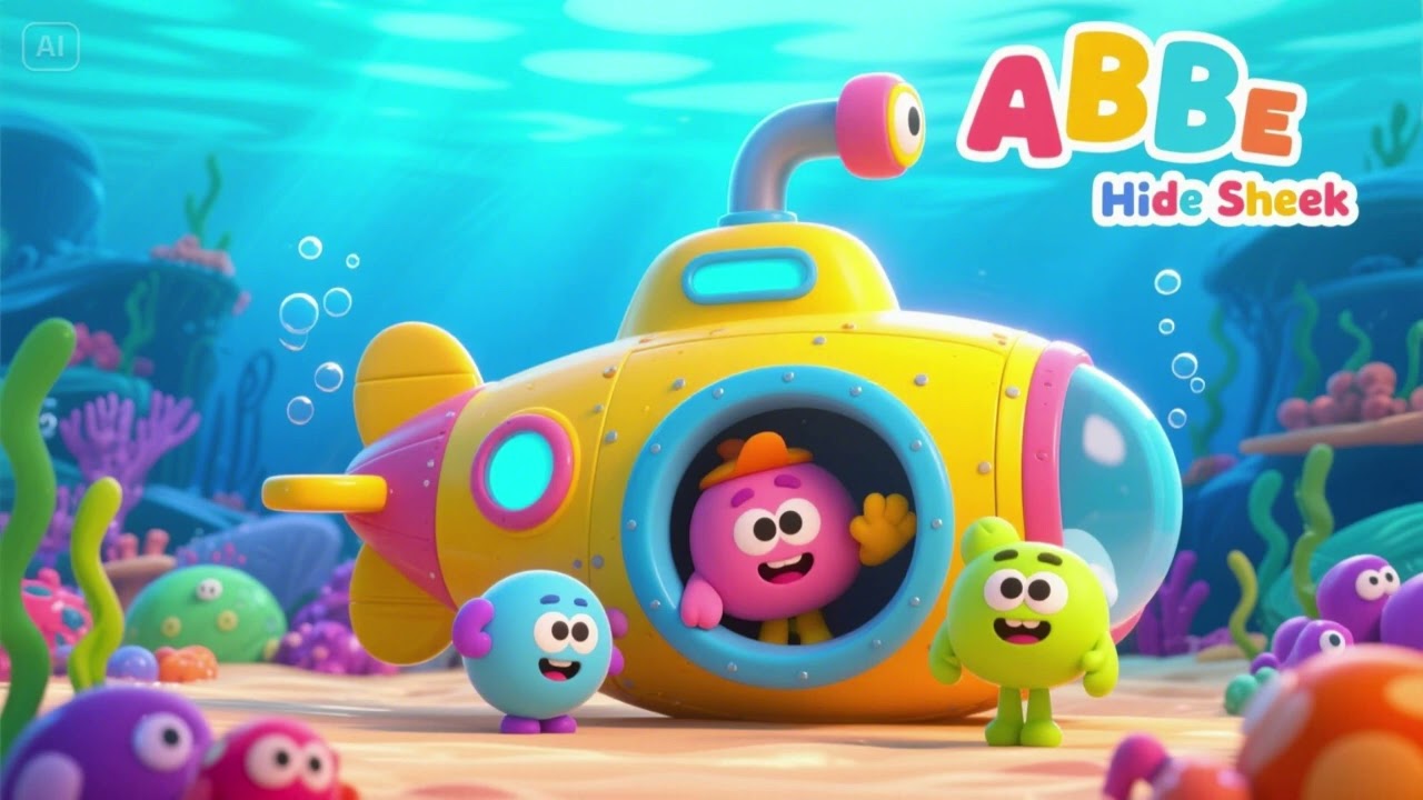 Submarine ABC Hide & Seek | Nursery Rhymes & Kids Songs