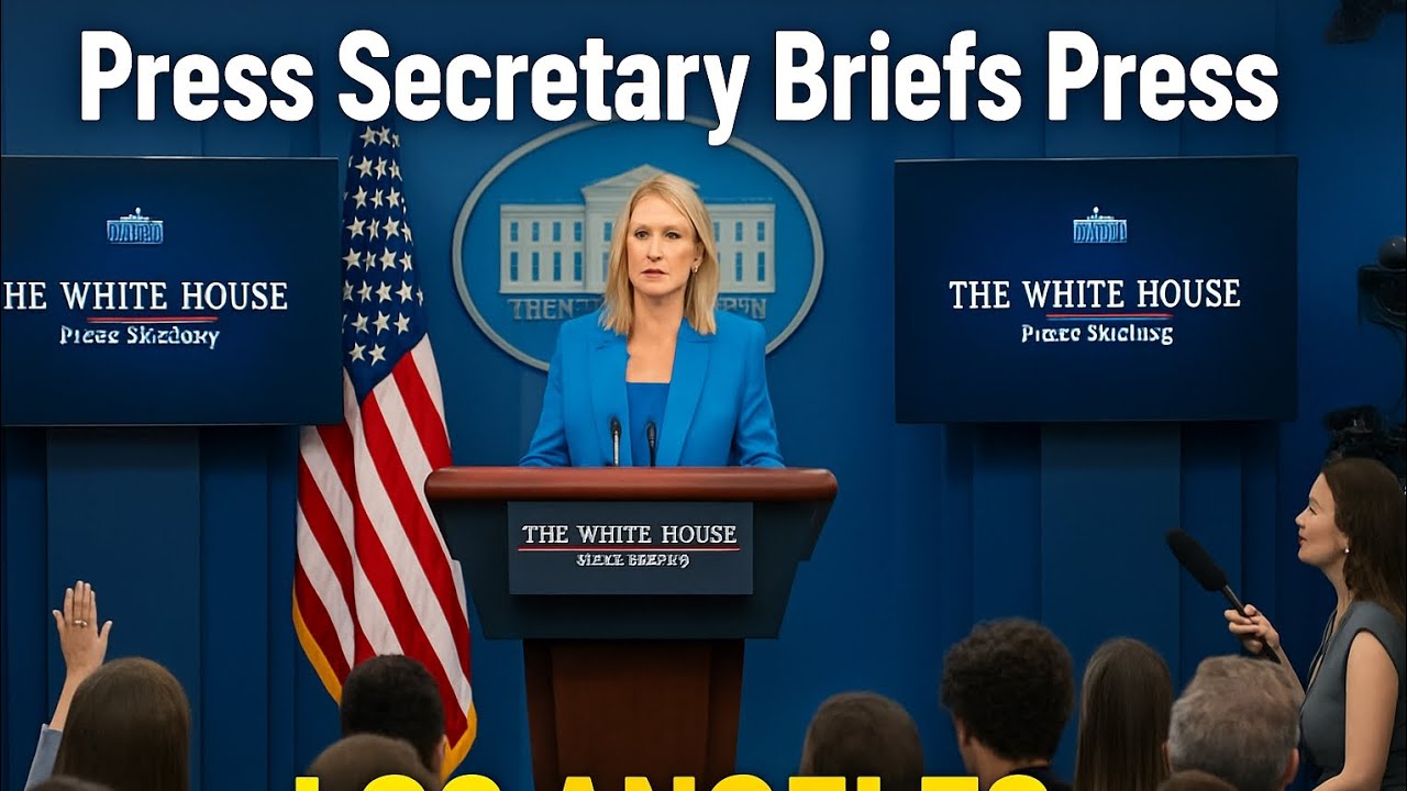 Press Secretary karlone leavitt Briefs Member Of Media .