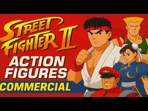 Capcom Street Fighter II Action Figures The 90s Toy Commercial You Forgot