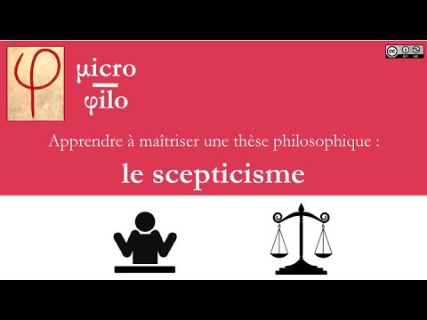 Vidéo: Qu'est-ce que le scepticisme en tant qu'école de pensée en philosophie ?