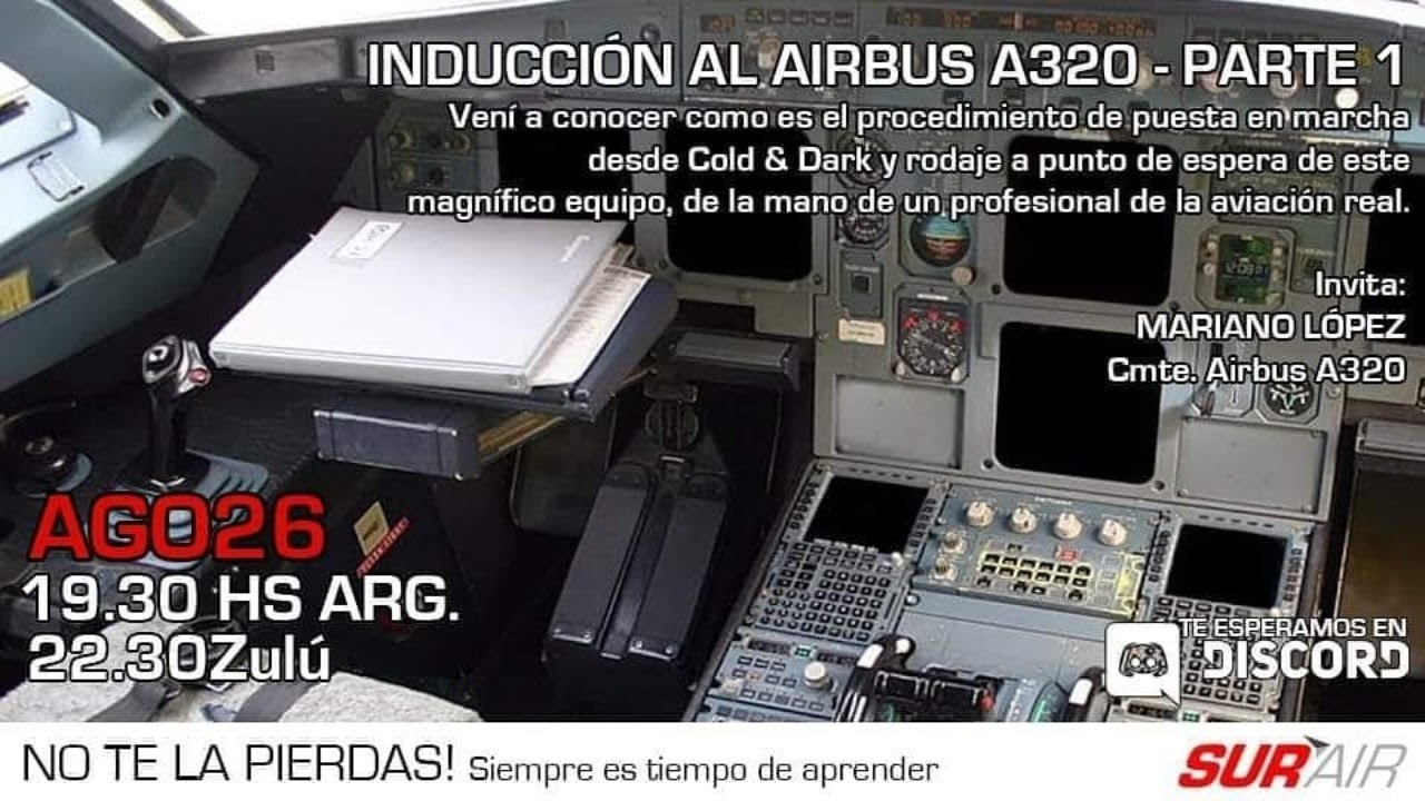 Introducción al A320 - parte 1 con Mariano López!