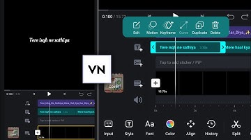 Vn App Black Screen Lyrics Status Video Editing | Lyrics Video Editing In Vn Video Editor