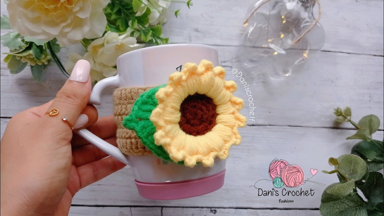 NUEVO 🌻forro para TAZAS| a CROCHET | teje y vende muchos ✅