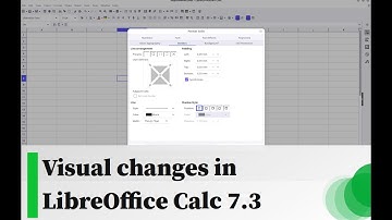 Visual changes in LibreOffice Calc 7.3