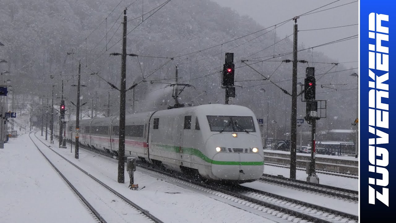 Züge in Kinding am 12.01.2021