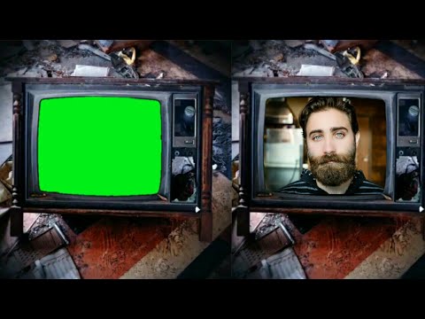 Old tv green screen chroma key animation effects HD footages - YouTube