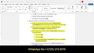 Word 2021 In Practice - Ch 1 Independent Project 1-6 | Word 2021 In Practice Ch 1 Independent ALT