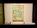 This GOLD ACRYLIC GLAZE changed EVERYTHING! mixed media / texture / abstract geometric / minimalist