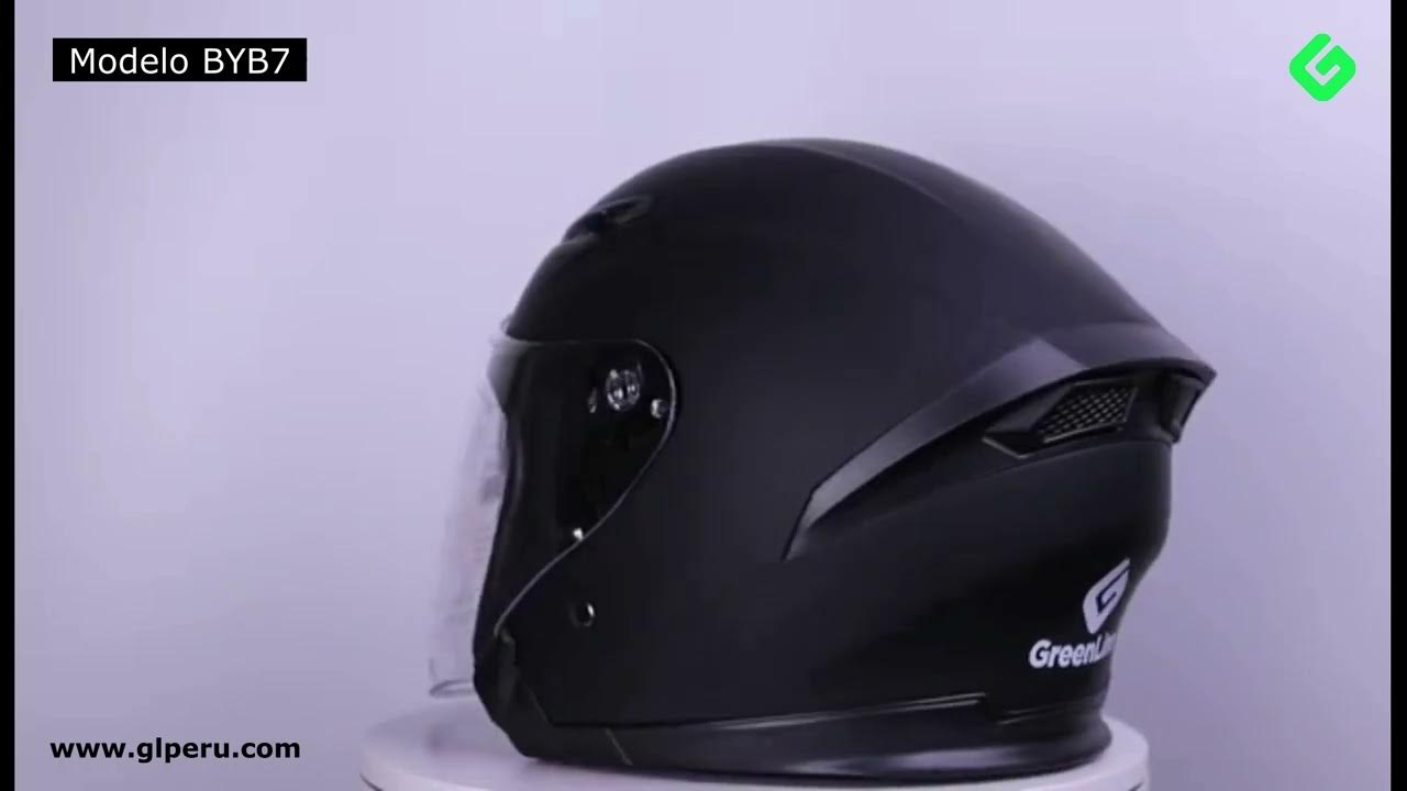 Casco Doble Visor Abierto GreenLine BYB7