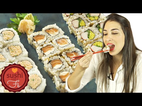 Vídeo: 3 maneiras de enrolar sushi