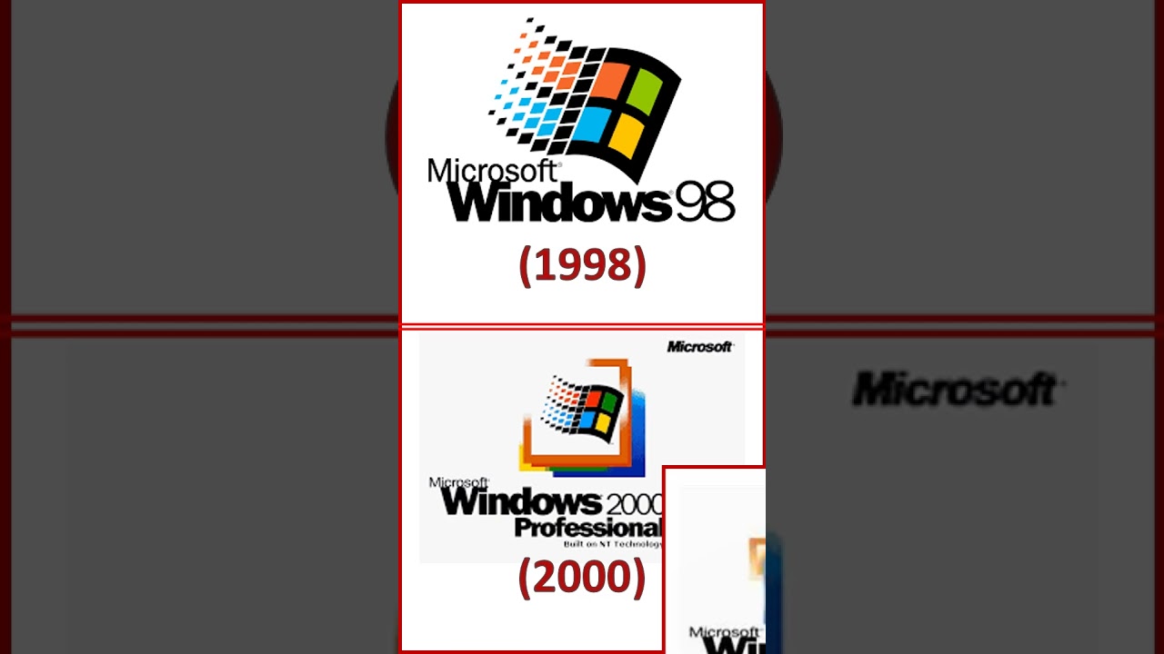Windows Logo Evolution Youtube Microsoft Windows Logo Evolution: