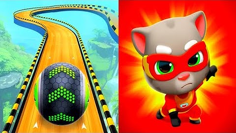 Going Balls VS Talking Tom Hero Dash Gameplay (Android, iOS)