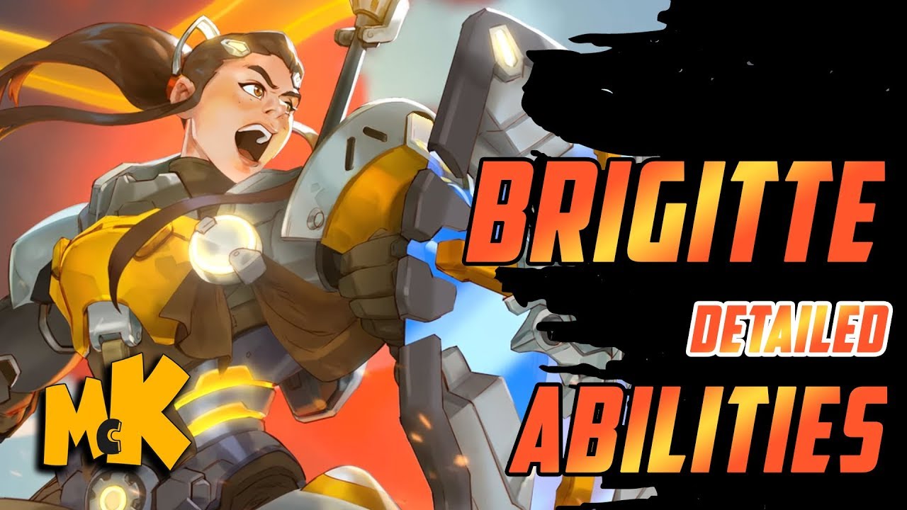 Detailed Brigitte Abilities | Overwatch New Hero Ability Breakdown | Goodbye Dive Comp