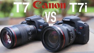 Canon T7 (1500D) vs Canon T7i (800D) Hands On Review