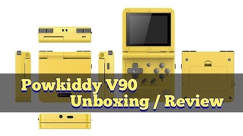 Powkiddy V90 GBA SP CLONE - Unboxing /Overview/Review 2021
