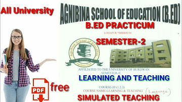 course3(1.2.3)LEARNING AND TEACHING शिक्षण एवं अधिगम  B.ed practicum sem-2 english methord