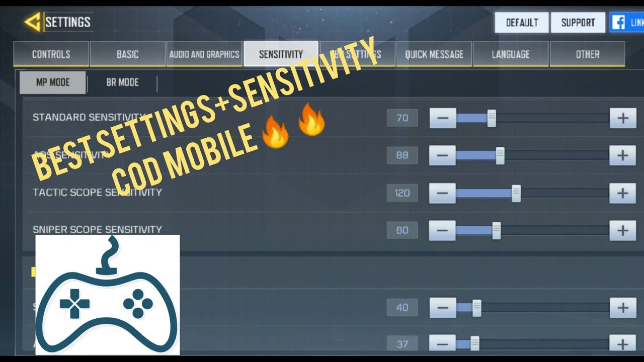 Best Settings and Sensitivity for Call Of Duty Mobile | GUNZz AKM | - 