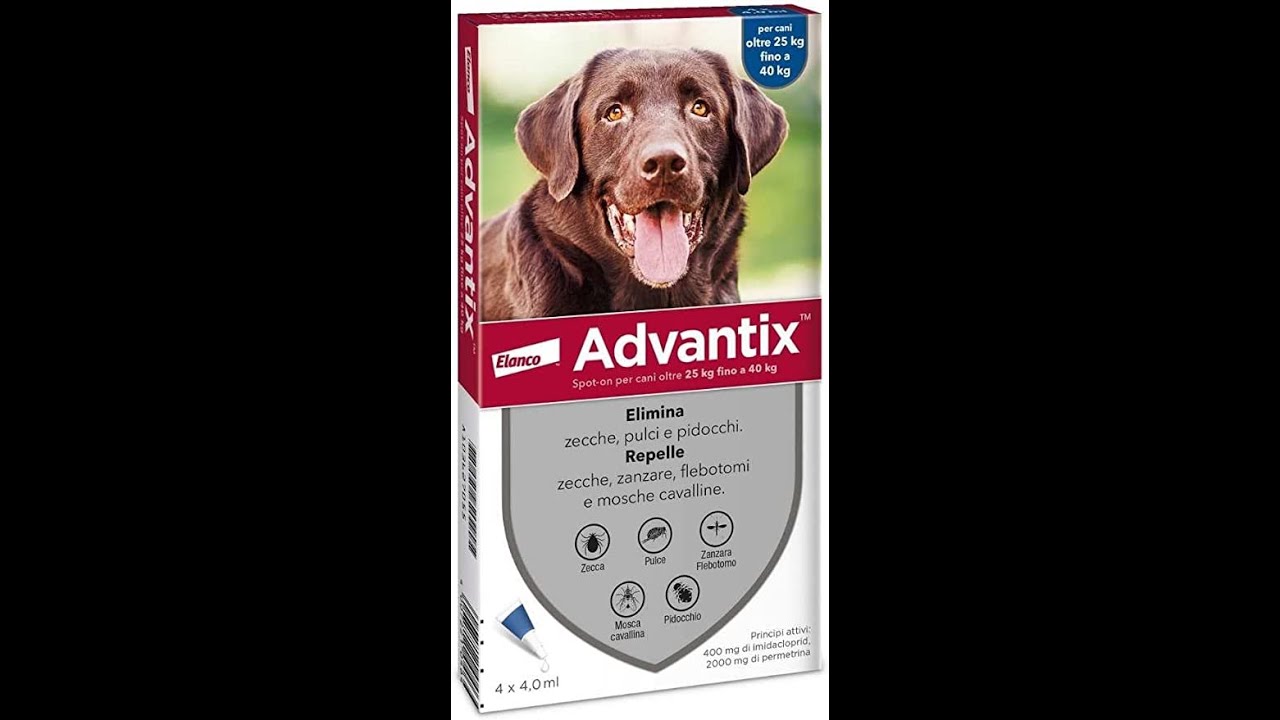 Advantix® Spot-on antiparassitario per Cani.Protegge da zanzare,pappataci e rischio di leishmaniosi.