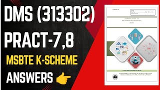 DMS Practical No 7,8 MSBTE K-scheme||#shortsfeed  #exam #msbtenew #shortsfeed youtube