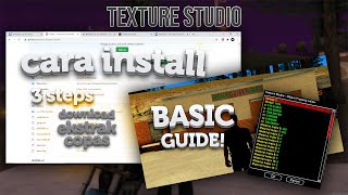 [TUTORIAL] cara MUDAH install dan basic guide TEXTURE STUDIO!