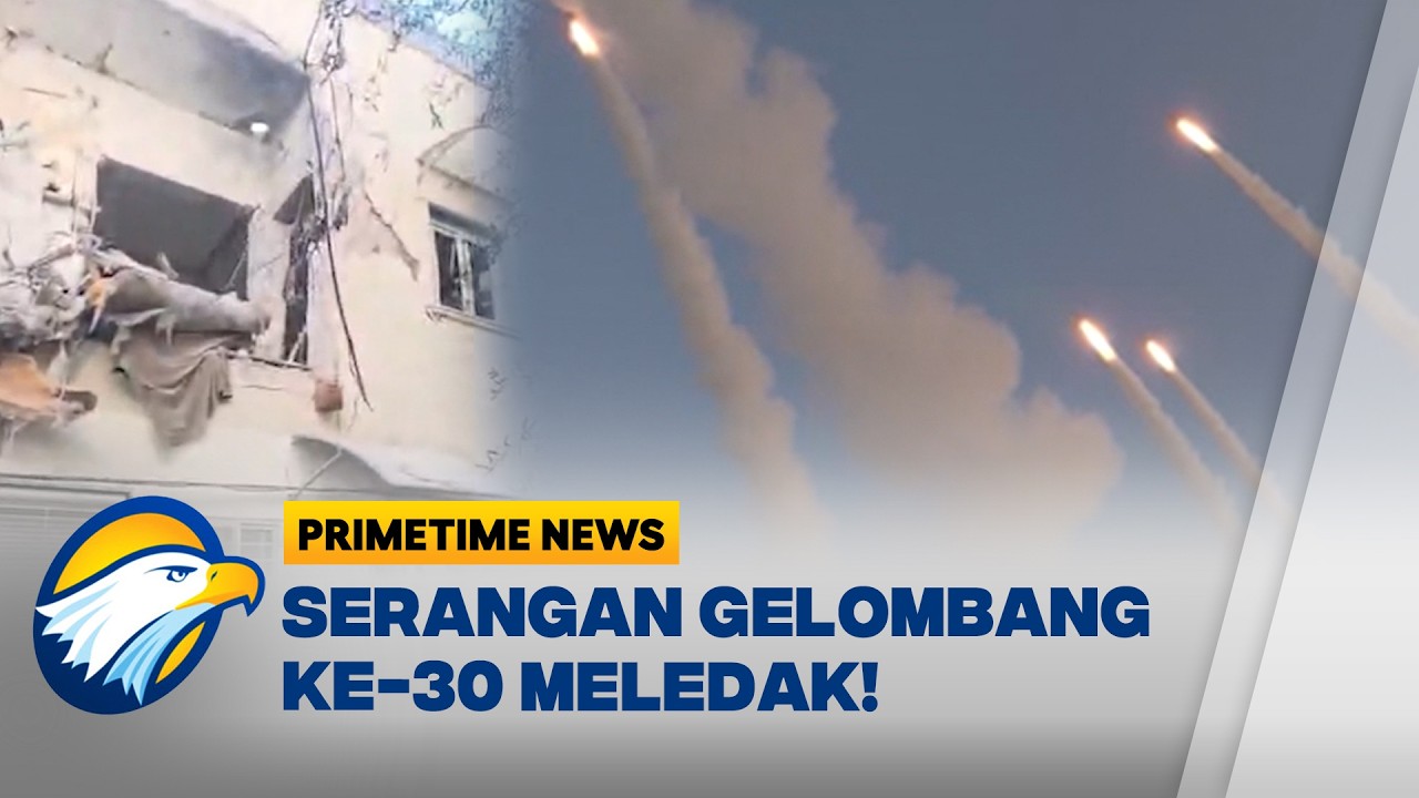 Iran Luncurkan Balasan Gelombang Ke-30 Hantam Militer AS Israel [Primetime News]
