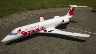 RC 66'' 1.7m Depron CRJ-200 Airliner Build Part Three