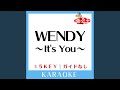 WENDY ~It's You~(ガイド無しカラオケ) +5Key[原曲歌手:SPYAIR]