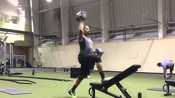 Alternating split DB curl to press