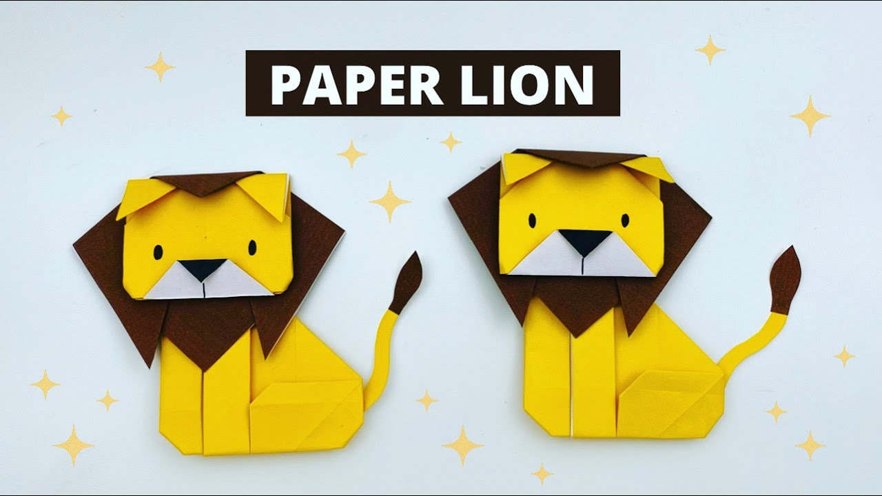 Paper lion Craft / How to Make lion With Paper At Home / Paper Craft / Easy Paper lion