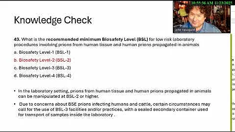 Daily Quiz ep58 Biosafety December 3 2025 BCSP