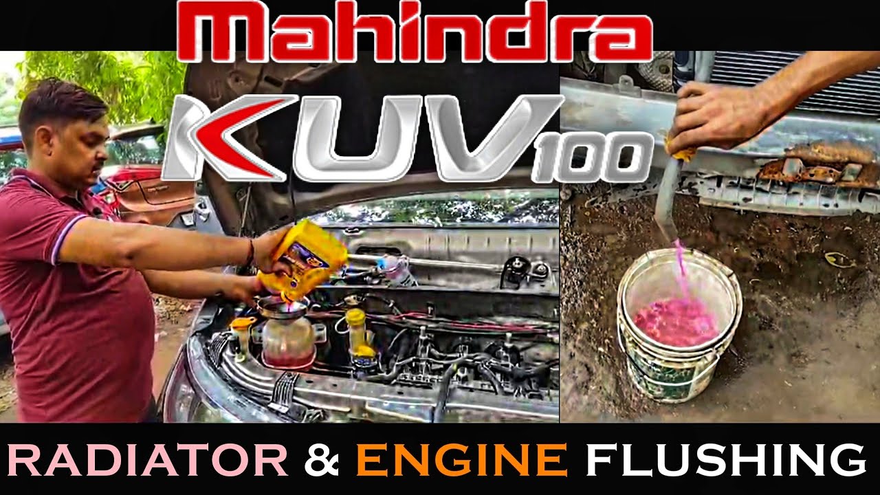 Mahindra || KUV 100 || Radiator & Engine Deep Flushing || Service by Sajjan Lal Car Mechanic