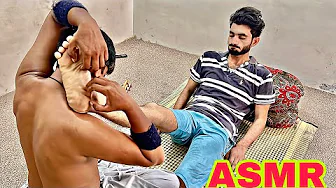 ASMR LEGS MASSAGE OR FEET TICKLE