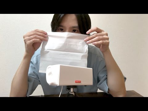 [asmr]⚠️音量注意(キュッキュッ音あり)⚠️鼓膜代わりにティッシュペーパー詰めてasmr撮ったら爆音だった
