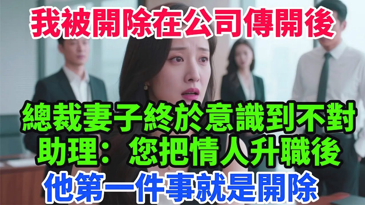 我被開除在公司傳開後，總裁妻子終於意識到不對，助理：您把情人升職後，他第一件事就是開除【一窗昏曉】