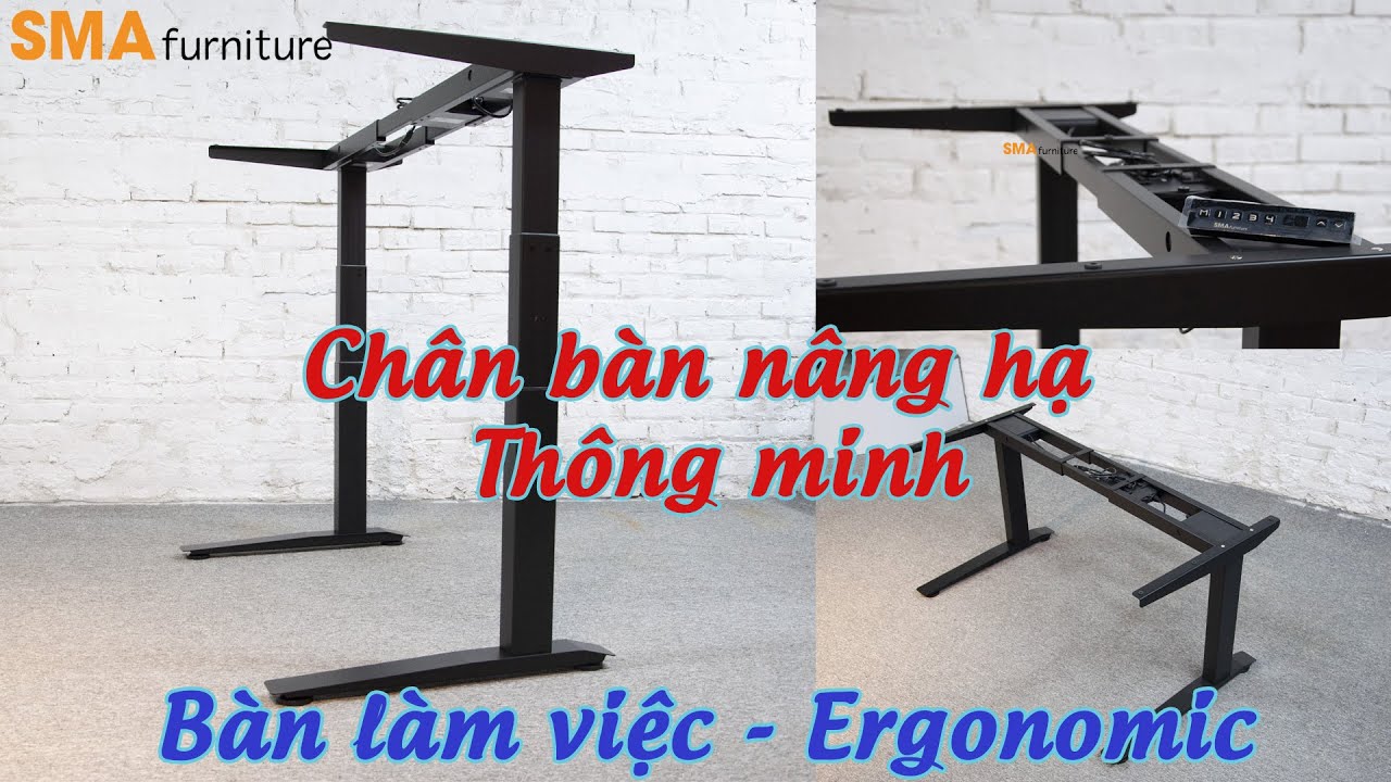 Cách lắp chân bàn nâng hạ smart desk nhanh nhất - Bàn điều chỉnh độ cao điện