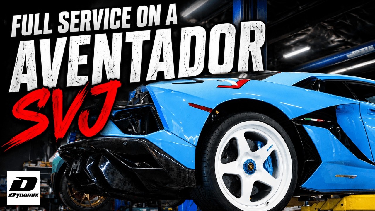 Full Service On Our Shop Lamborghini Aventador SVJ - YouTube