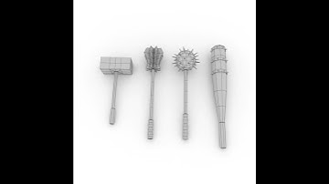 3D Model of Medieval Weapons Pack Review