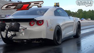 3000HP T1R GT-R Runs A 6.68 224mph 1/4 Mile Pass!