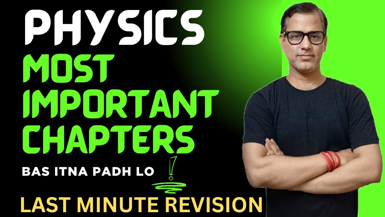 Boards Marathon Physics | Most Important Chapters in Physics | ICSE ...