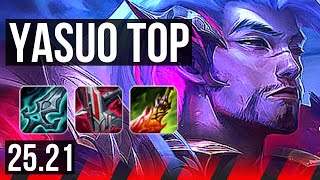YASUO vs IRELIA (TOP) | 81k DMG, 7 solo kills | KR Master | 25.21
