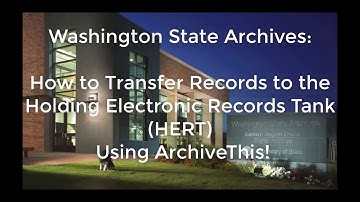 How to Transfer Records to HERT Using ArchiveThis!