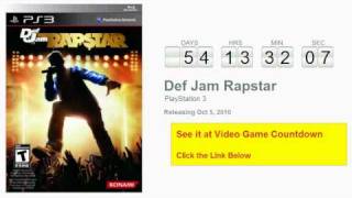 Def Jam Rapstar PS3 Countdown
