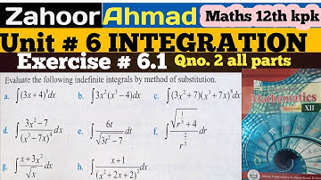 LEC # 73 | Exercise 6.1 qno 2 all parts class 12 maths kpk | exercise 6.1 class 12 maths kpk board.
