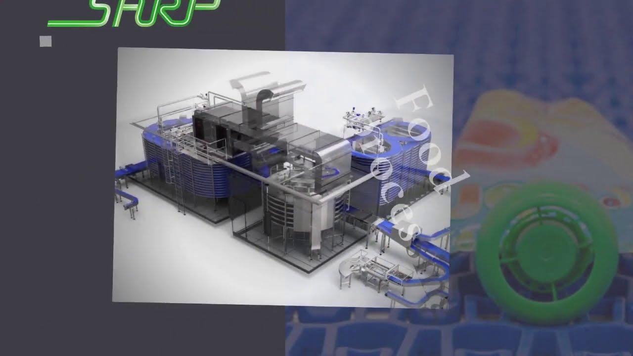 Pasteurizing and cooling line for pouches 240 ppm