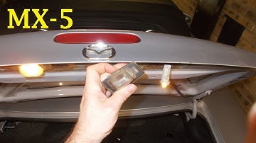 Mazda MX-5 Number Plate Bulb Change