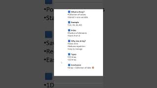 Array #coding #dsa #programming #datastructures #cprogramming #learnwithpr #programmingforbeginners