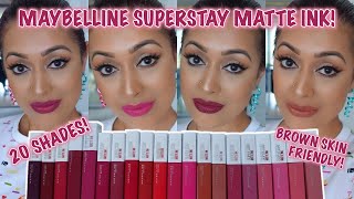 TWENTY Maybelline SuperStay Matte Ink Lip Swatches!