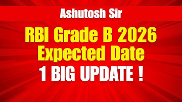 RBI Grade B 2026 Expected Exam Date