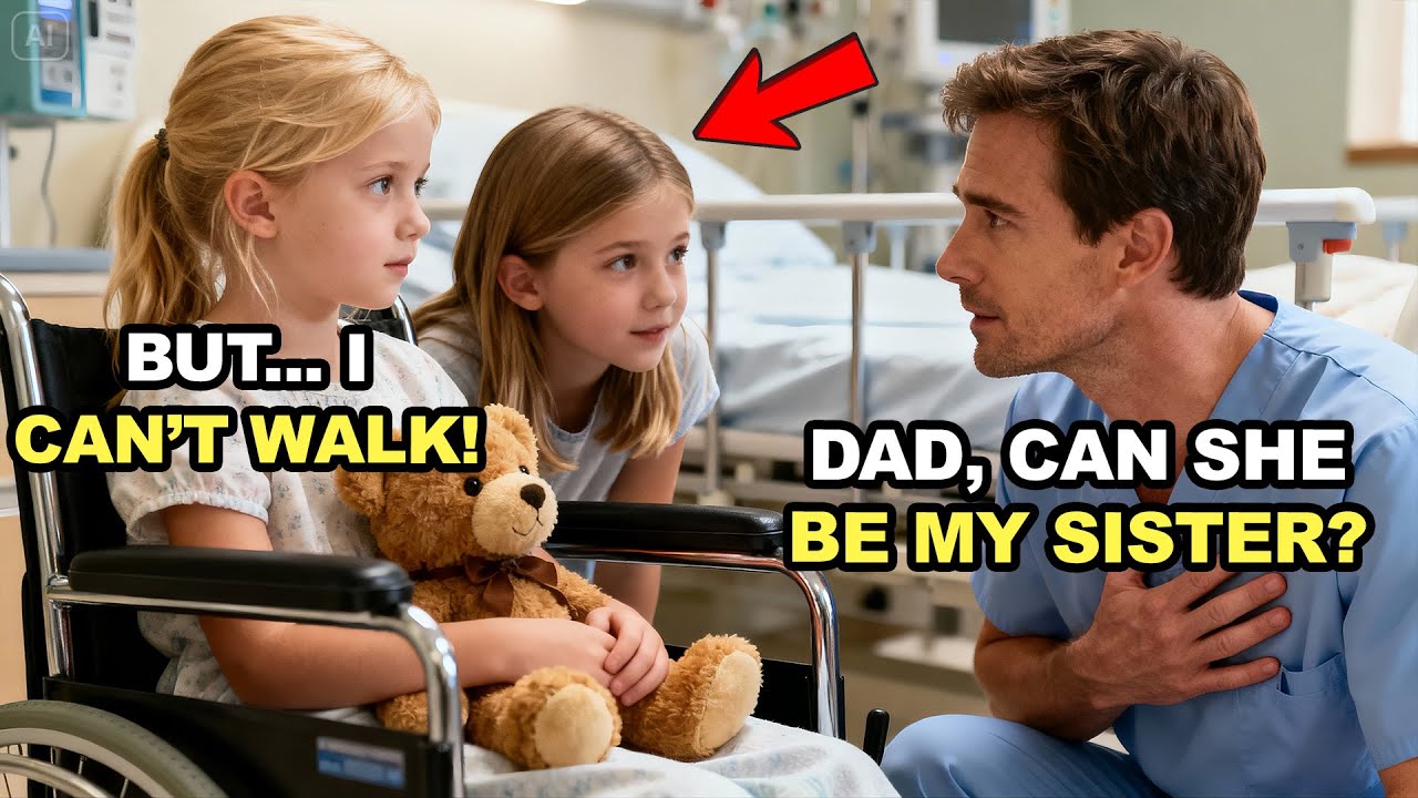 A DAUGHTER ASKS IF A GIRL IN A WHEELCHAIR CAN BE HER SISTER — HER FATHER’S ANSWER IS UNBELIEVABLE